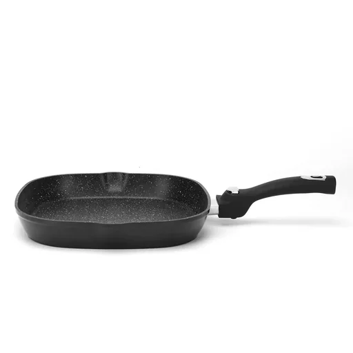 "Grillpfanne - mit Deckel - 28cm - Schwarz image"