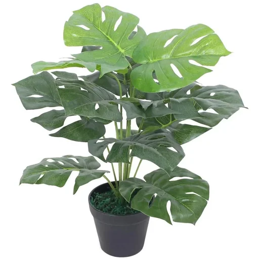 "Kunstpflanze mit Topf monstera 45 cm grün image"