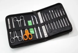 Feinwerkzeug Set, 17-teilig für Bastler im Etui mit Reißverschluss (100% Polyami