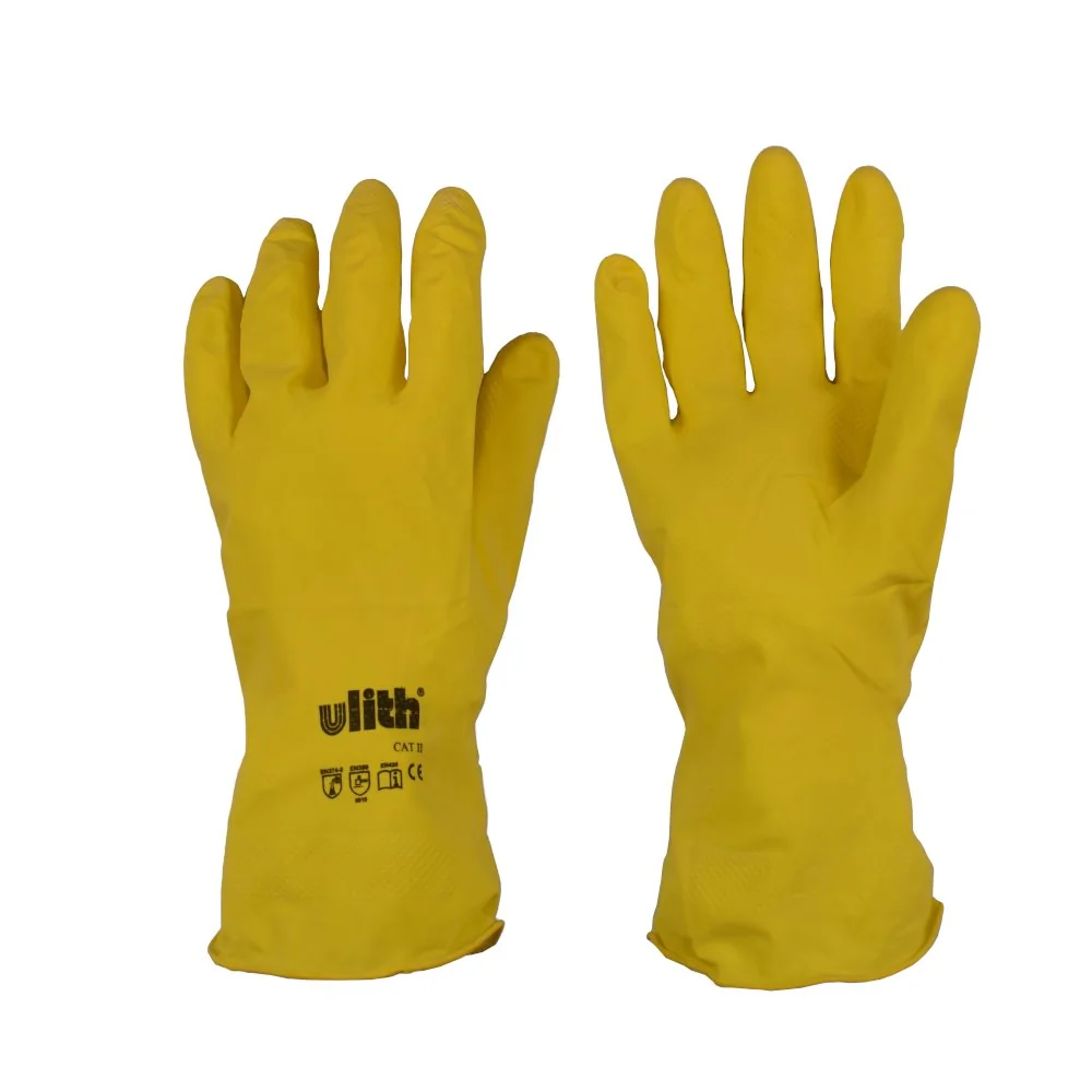 Industriehandschuhe, Latex Handschuhe, Gr. L, gelb