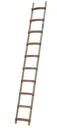 Dachleiter, 10 Sprossen, Holz - Breite 37 cm, Länge 280 cm
