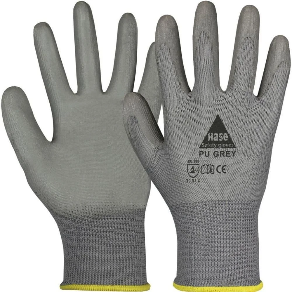 "Montagehandschuhe, PU Handschuhe grau, Gr. 7 image"