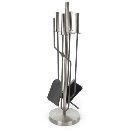"Kaminbesteck - 4 Stück - Edelstahl - 63cm image"