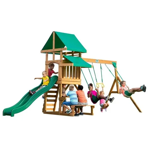 "Belmont Spielturm mit Schaukeln und Rutsche image"