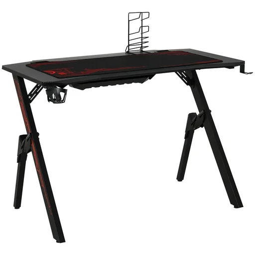 "Gaming Tisch Schreibtisch Computertisch Arbeitstisch Möbel für Büro Wohnzimmer Arbeitszimmer, modernes Design, MDF Metal image"