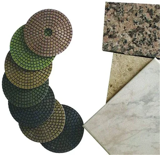 "Polierscheibe zum Nachpolieren von dunklen Steinen, 125 mm, 1 Stück image"