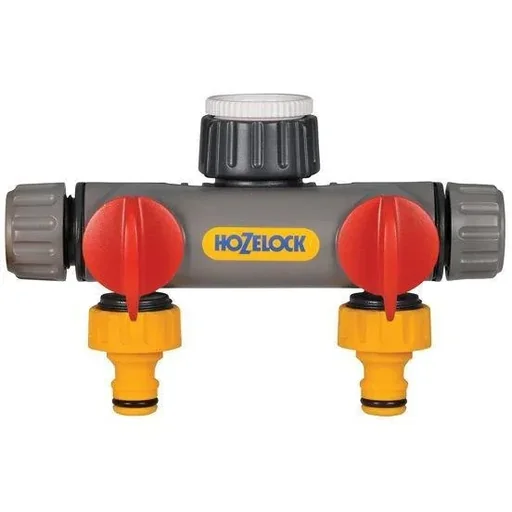 "2-Wege-Wasserverteiler mit 3/4", 1/2" und 1" Außengewinde image"