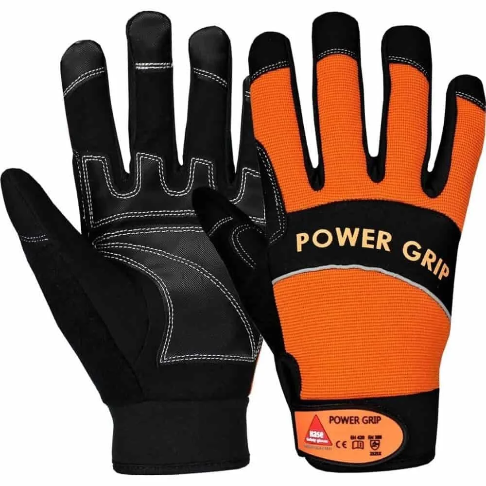 "Montagehandschuhe, Power Grip, Gr. 8, Neopren, Synthetikleder, mit Klettverschluss image"