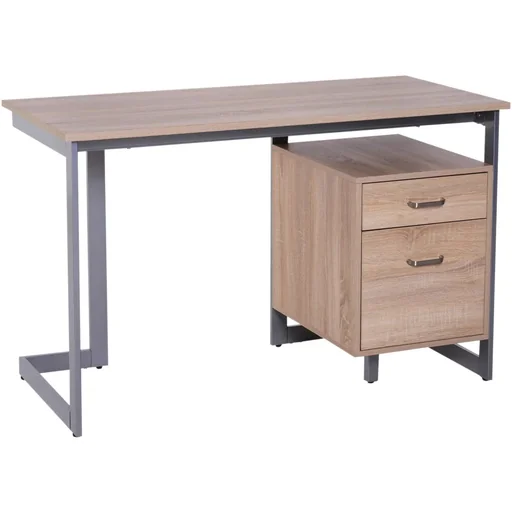 "Computertisch PC-Tisch Schreibtisch Arbeitstisch Bürotisch 2 x Schublade 120 x 58 x 76 cm image"