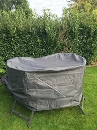 Komfort-Schutzhülle für Gartenmöbelgruppe, Ø 200 x 95 cm, Anthrazit