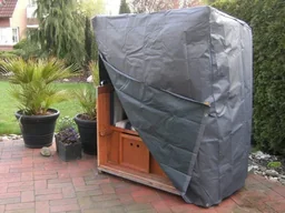 Komfort-Schutzhülle für Strandkörbe, für 130 x 100 x 170/134 cm, Anthrazit