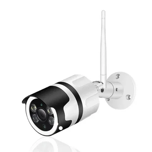 "Full HD Smart WLAN IP Kamera mit spritzwassergeschütztem Metallgehäuse, Bewegungssensor, Nachtsicht image"