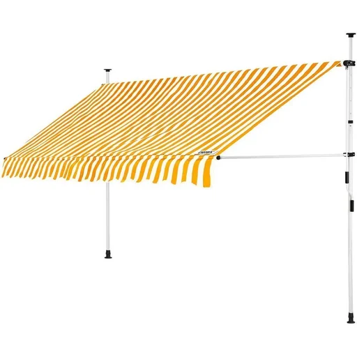 "Klemmmarkise Gelb/Weiß 350cm image"