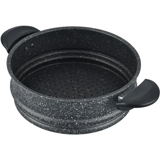 "Couscous-Pfanne - 24cm - 8L - Schwarz image"