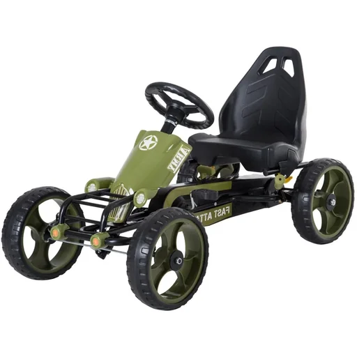 "Tretauto Go Kart Tretfahrzeug ab 3 Jahre Grün 105 x 54 x 61cm image"