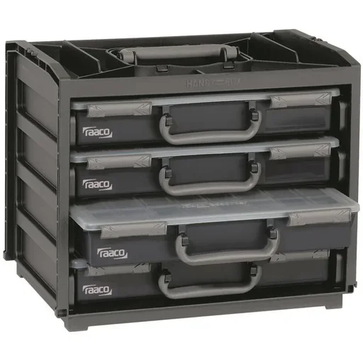 "Raaco handliche Box mit 4 Fächern Box Silverline image"