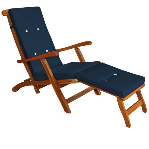"Garten-Kissen - Für Liege - Blau - 173x43x6cm image"