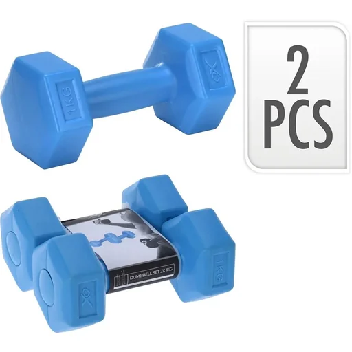 "2 Stück Kurzhanteln - 2x 1KG - Blau image"