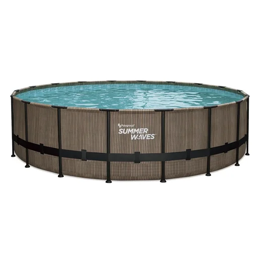 "Elite Frame Pool Ø549 x 132 cm Stein grau image"
