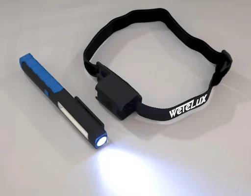 "Arbeitsleuchte mit Stirnband, COB LEDs, 1W + 3W image"