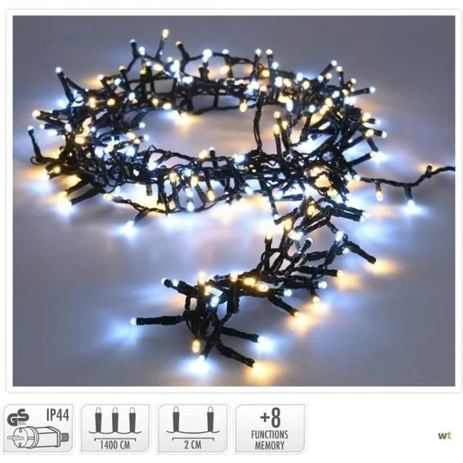 "Weihnachtsbeleuchtung Snakelight 560LED - 11 Meter - warmweiß - 2in1 image"