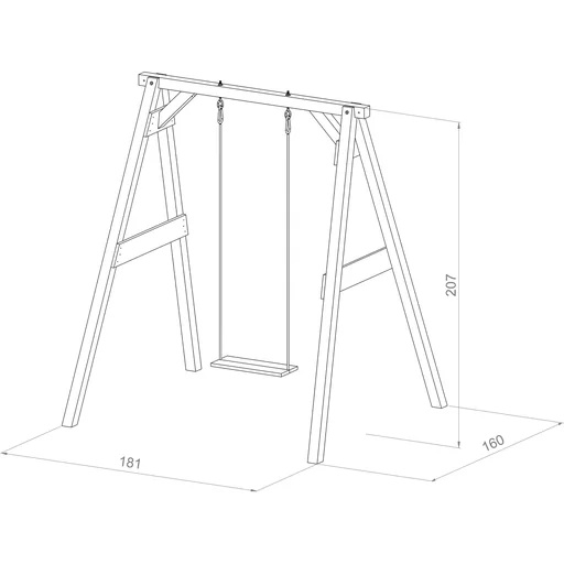 "Einzelschaukel Weiß/Grau - Limited Edition image"