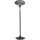 Heizstrahler Freistehender Terrassenheizer Quartz elektrisch 360° drehbar 2KW Ø50 x H(180-210) cm