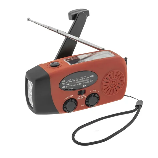 "Tragbares Solar Kurbel Radio mit Taschenlicht, Powerbankfunktion image"