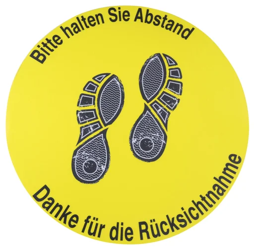 "Boden- und Wandaufkleber "Abstand halten / Füsse" image"