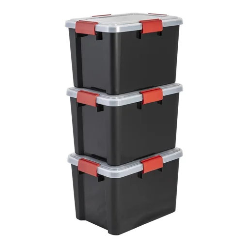 "Wasserdichte Box AT-SD BkR/C/D, schwarz, 20 Liter, 3er Set image"
