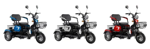 "3-Rad E-Mobil Bari 6 km/h: 48V/20Ah Blei-Gel, silber image"