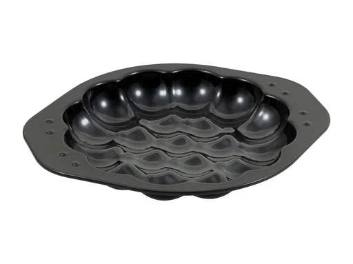 "Backform Wolkensonne Emaille, 30 x 35 x 4 cm mit Rezepten image"