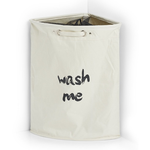 "Eck-Wäschesammler "Wash me", Polyester, beige image"