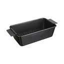Hackbraten-Form "Profi", mit Fettauffangfunktion, Schwarz, 25 x 14,5 x 7,5 cm