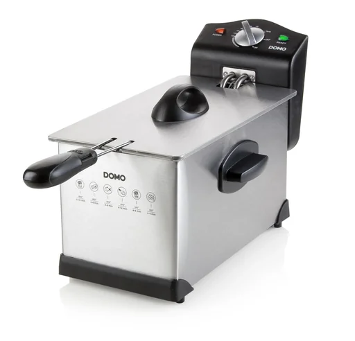 "Fritteuse "Cool Zone", Edelstahl, Silberfarben/ Schwarz, 3 Liter, 2000 Watt image"