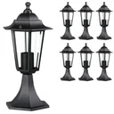 Gartenlampen-Set 6 Stück anthrazit 39 x 17cm
