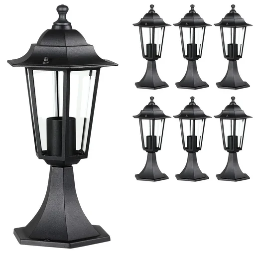 "Gartenlampen-Set 6 Stück anthrazit 39 x 17cm image"