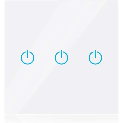 "Smarthome VT-5005 Eingebauter WiFi-Touch-Schalter - 3 Tasten - weiß - funktioniert mit Amazon Alexa und Google Home Assi image"