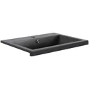 Concept Waschbecken Polybeton 80cm schwartz
