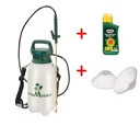 Akku-Sprühgerät Li-Ionen 8L GM ALS + Unkrautfrei Weedex Total 380 ml + Sprühschirm 2er Set