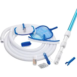 Poolreinigungsset 8-teilig inkl. Teleskopstiel, Wasserthermometer und vieles meh