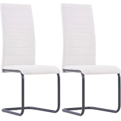 "Esszimmerstühle 2tlg. Stoff creme image"