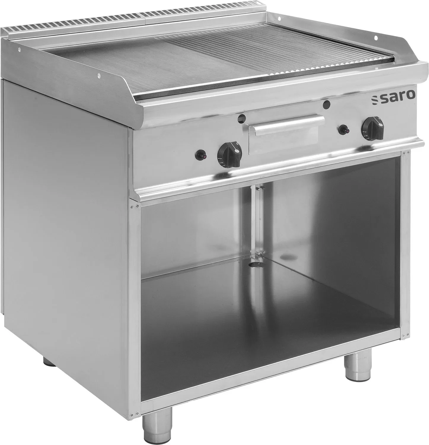 "Saro Griddleplatte Gas - E7/KTG2BAM, Offenem Unterbau - Professionelle Großflächen-Zubereitung für die Gastronomie image"