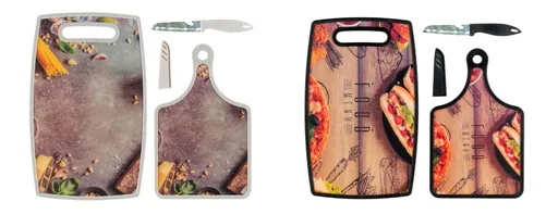 "Schneidebretter mit Messer im Pasta Design, 2er Set image"