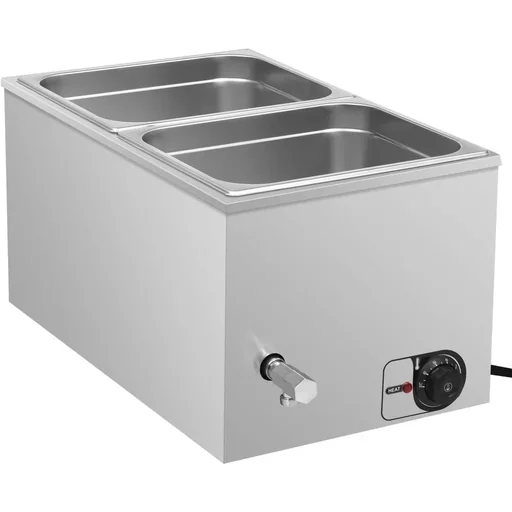 "Speisenwärmer Bain-Marie 1500 W GN 1/2 aus Edelstahl image"
