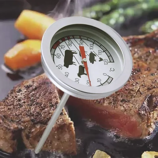 "Bratenthermometer 0-120°C Edelstahl image"