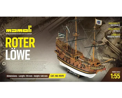 "Bausatz Roter Löwe Maßstab 1:55 image"