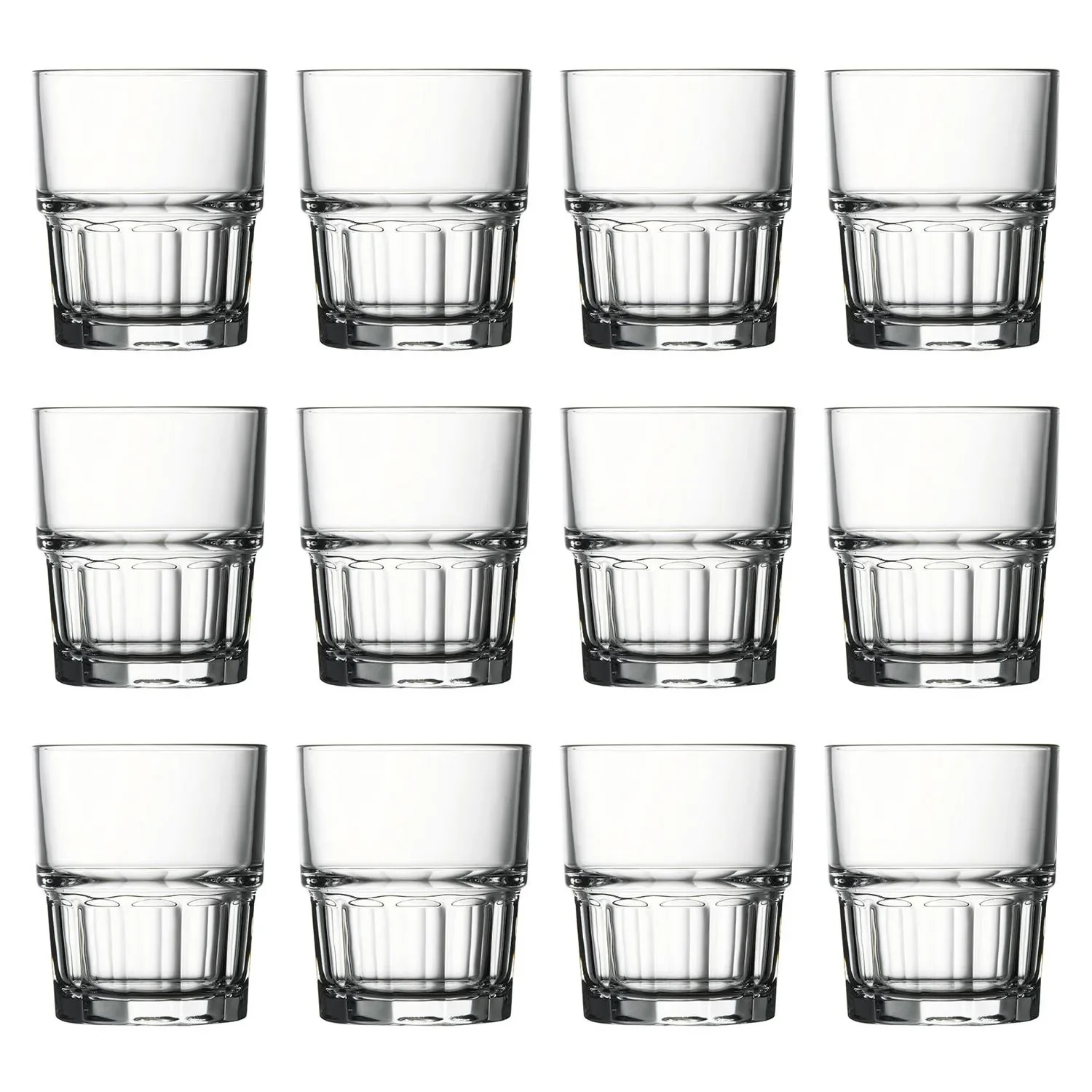 "Wassergläser, Trinkgläser, Saftgläser (12 Stück, 200ml) - Next, Robust & Elegant image"
