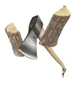Axt 1250 g DIN 7294 mit Hickory-Stiel