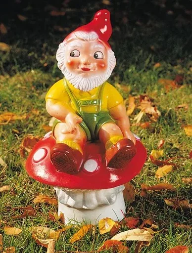 "Zwerg auf Pilz 34 cm image"